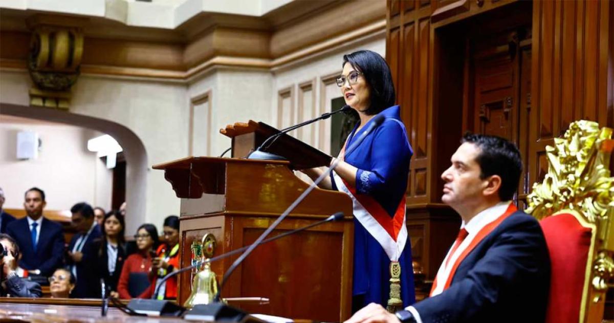 Keiko Fujimori juró como presidenta de Per� para el período 2026-2031 y anunció una estrategia de mano dura contra el crimen organizado y la corrupción