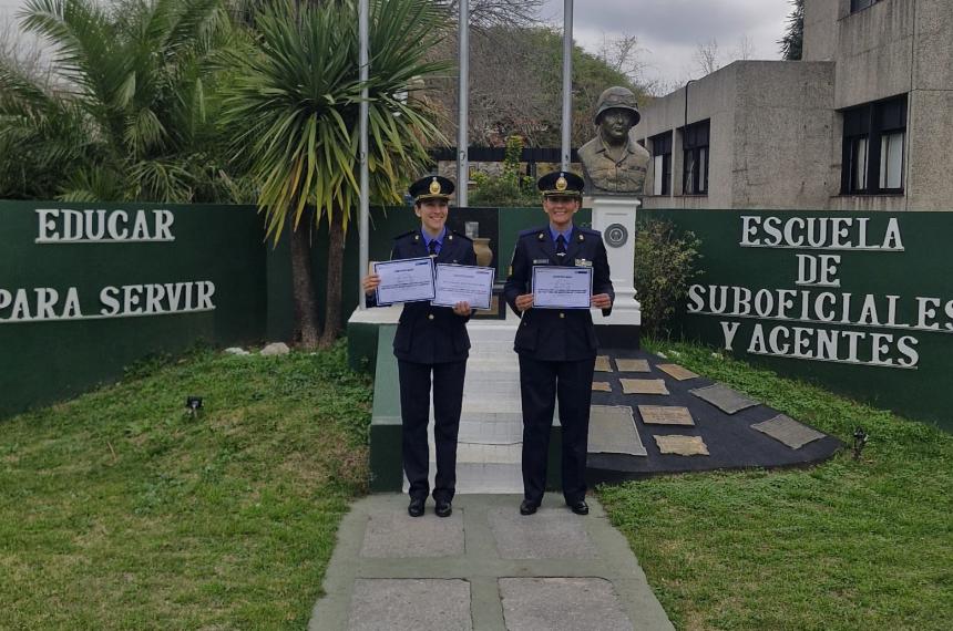 Participaron María Eugenia Ramos y Florencia Belén Méndez de la Escuela de Personal Subalterno
