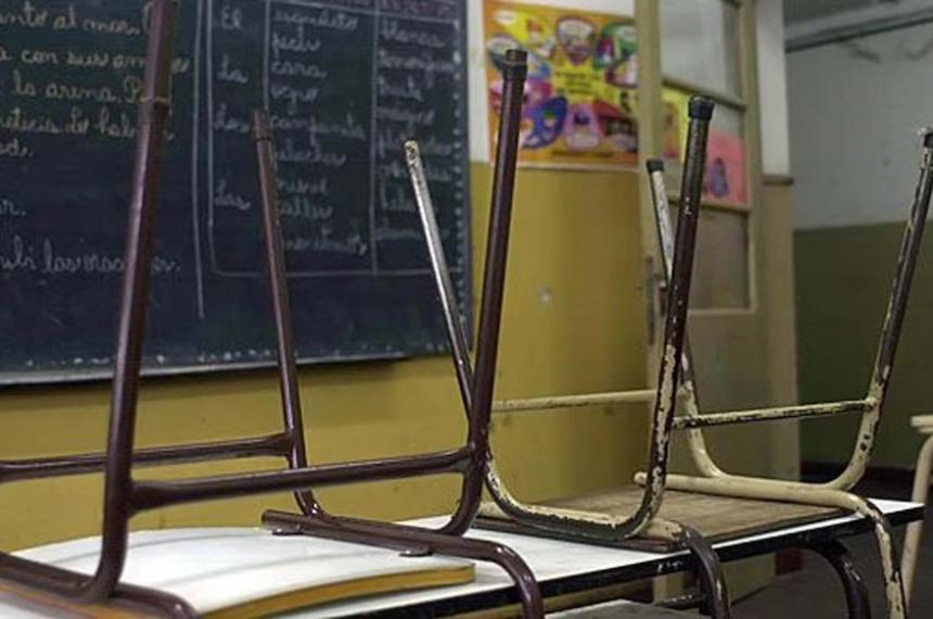 Aulas vacías la postal que repiten en todo el país los paros de los sindicatos docentes