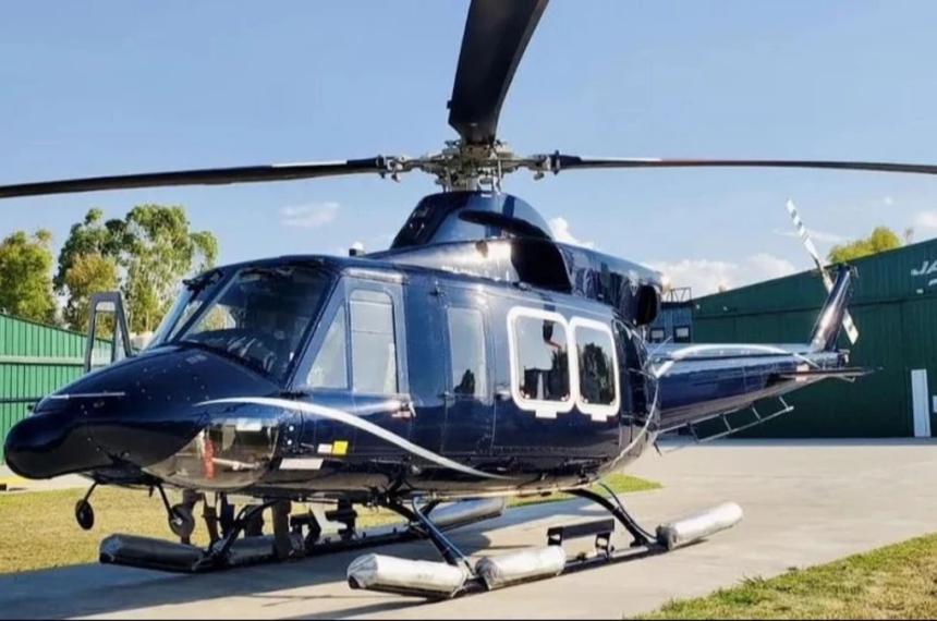 La aeronave un Bell 412-KGR pertenecía a la empresa privada JasFly contratado por la Agencia Federal de Emergencias (AFE) para brindar una capacitación en San Juan
