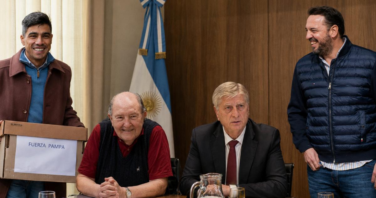 Postal de ciencia ficción- Feito Verna Ziliotto y di N�poli reunidos Una imagen improbable en el mapa actual del PJ pampeano