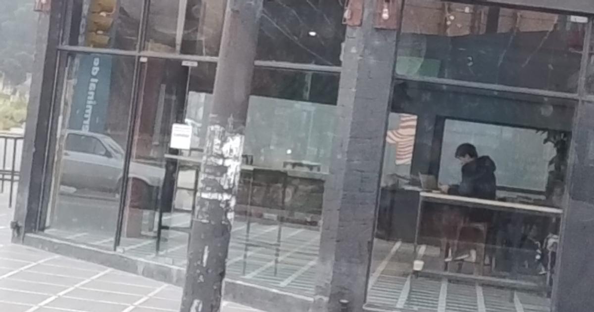 La foto fue tomada este miércoles pasadas las 9-00 horas