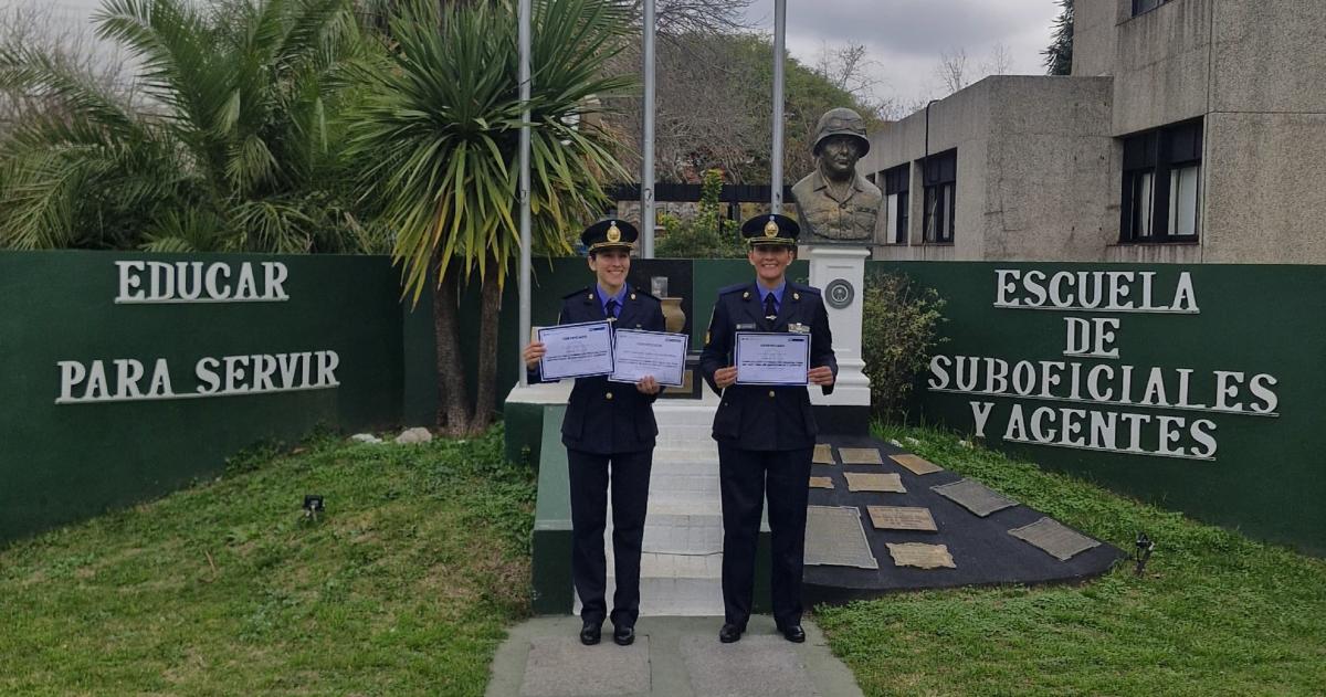 Participaron María Eugenia Ramos y Florencia Belén Méndez de la Escuela de Personal Subalterno