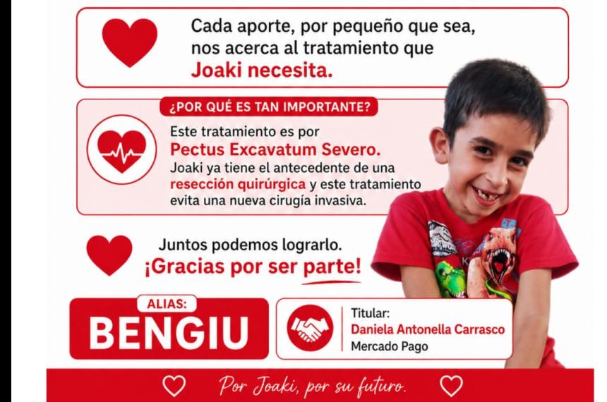 Joaquín necesita un tratamiento en CABA