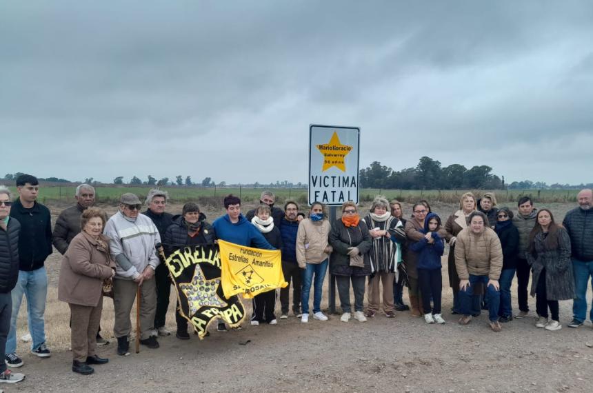 En la Ruta 1 se colocó una nueva Estrella Amarilla