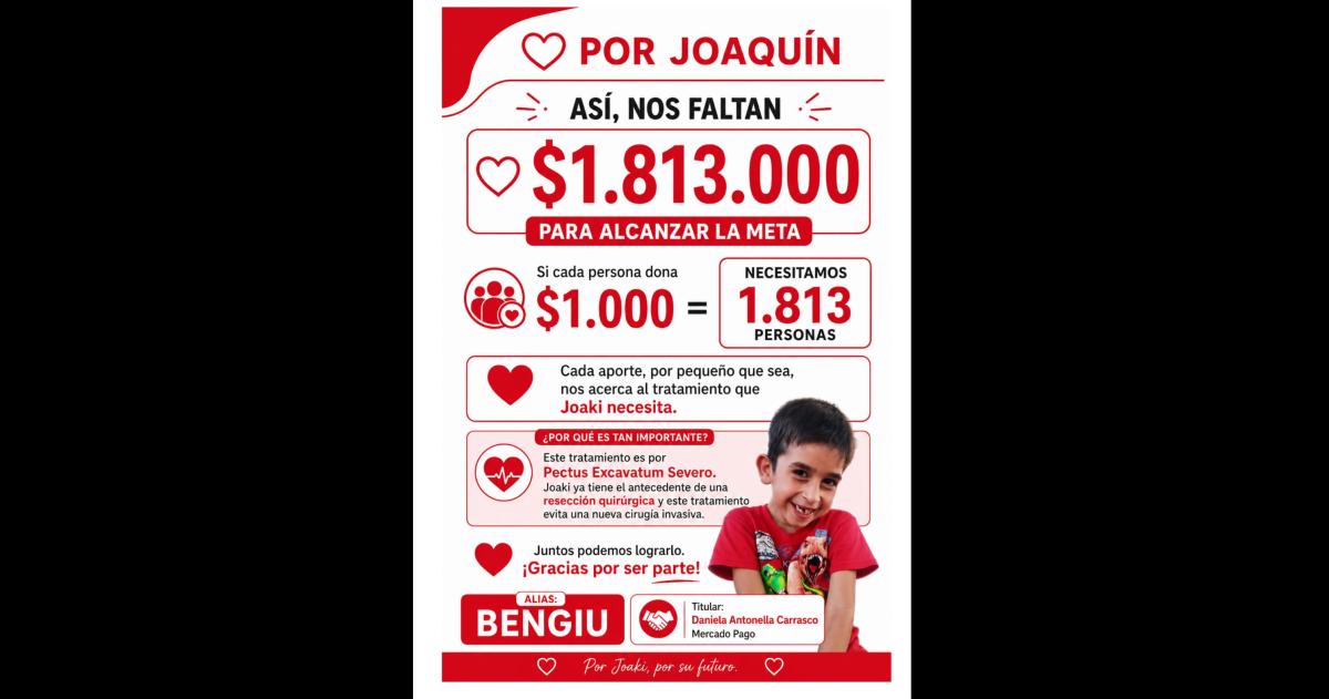 Joaquín necesita un tratamiento en CABA