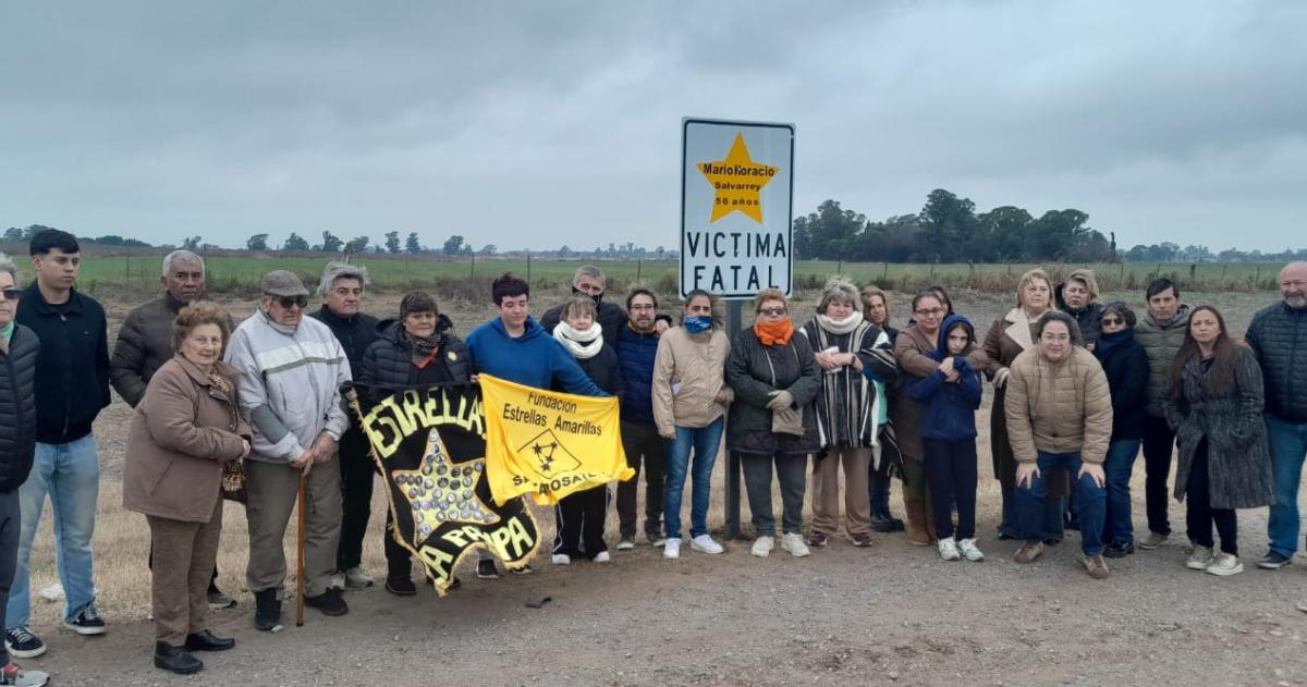 En la Ruta 1 se colocó una nueva Estrella Amarilla
