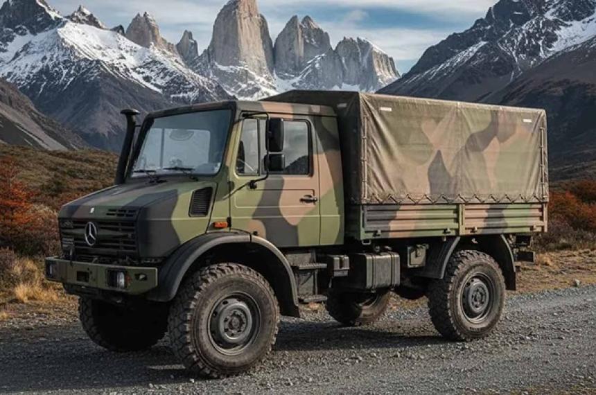 La columna estar� integrada por vehículos Unimog
