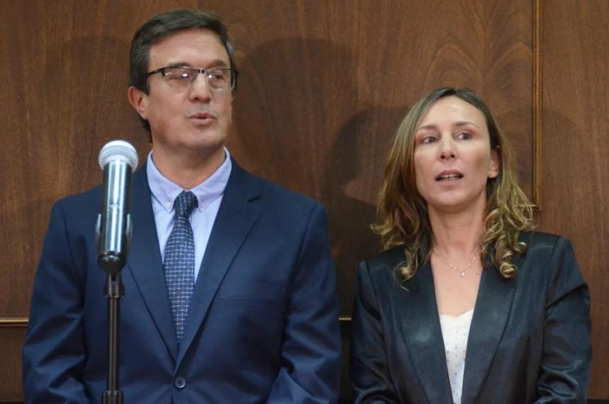 Los ministros del STJ Verónica Campo y Fabricio Losi