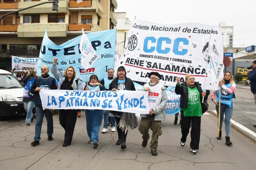 UTELPa se movilizó este lunes en Santa Rosa