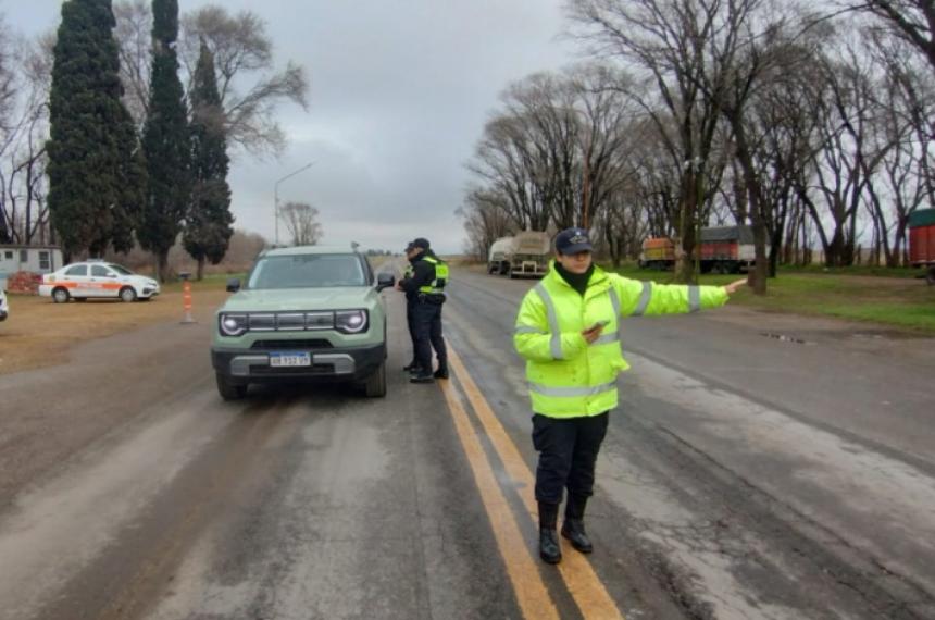 Los controles se hicieron en distintos puntos de la provincia