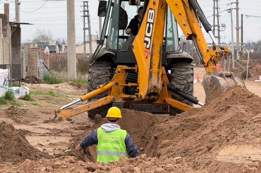 Siguen los avances de la obra de agua potable
