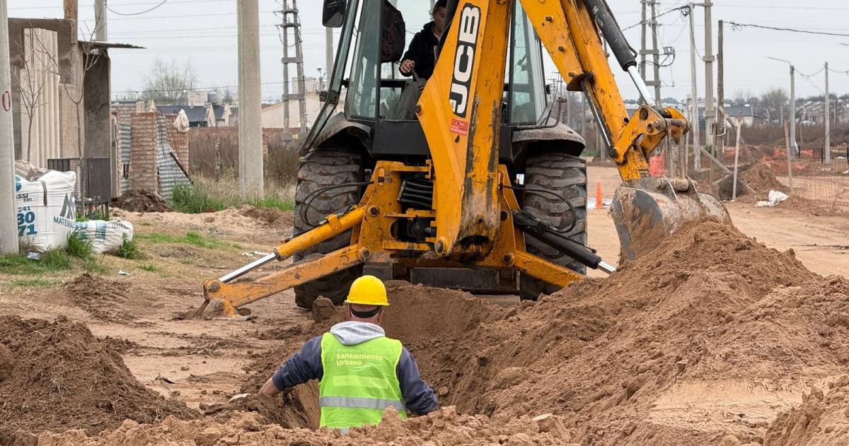 Siguen los avances de la obra de agua potable