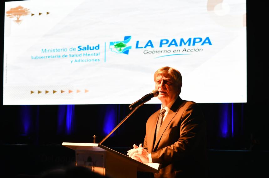 Ziliotto estuvo en la presentación del Plan de Emergencia de la Salud Mental