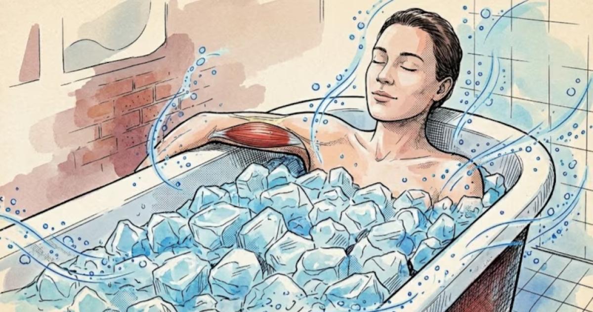 Los baños de hielo ganan popularidad como tendencia de bienestar y recuperación física en gimnasios y hogares