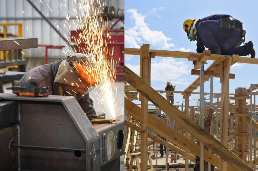 Repuntaron la industria y la construcción en junio