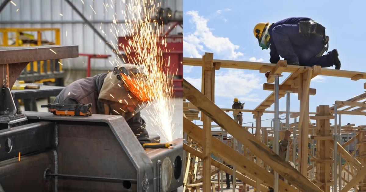Repuntaron la industria y la construcción en junio
