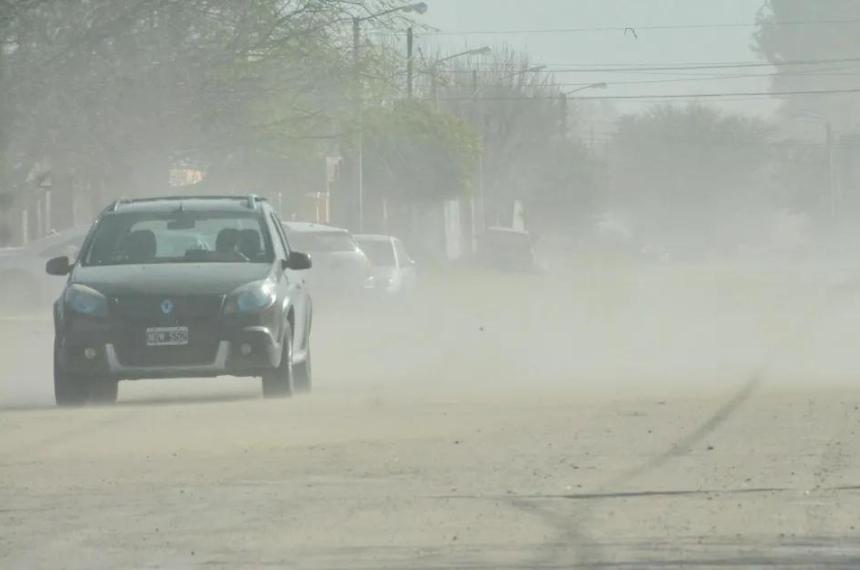 El viento se hace sentir en la capital pampeana