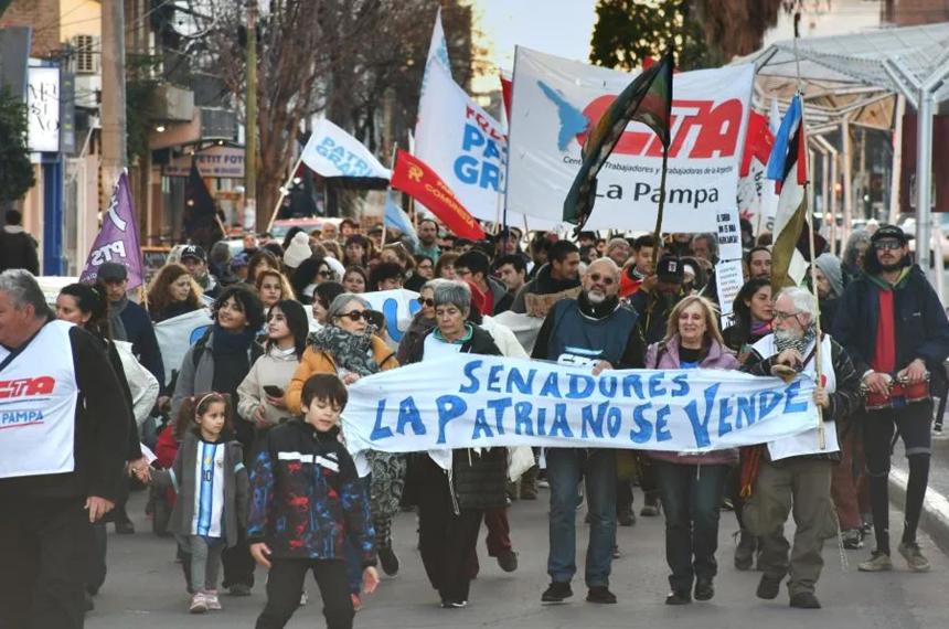 La movilización realizada el jueves pasado en Santa Rosa