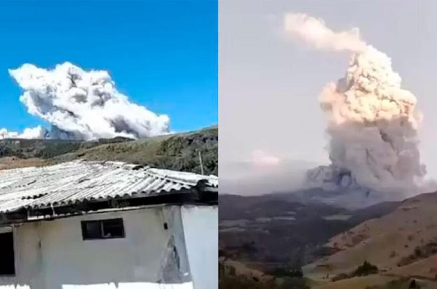 El volc�n Puracé volvió a expulsar ceniza y gases en el departamento colombiano del Cauca pocas horas después del fuerte terremoto que sacudió al país
