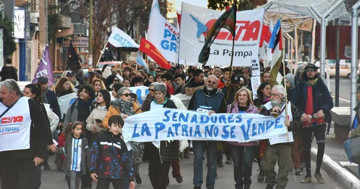 La movilización realizada el jueves pasado en Santa Rosa