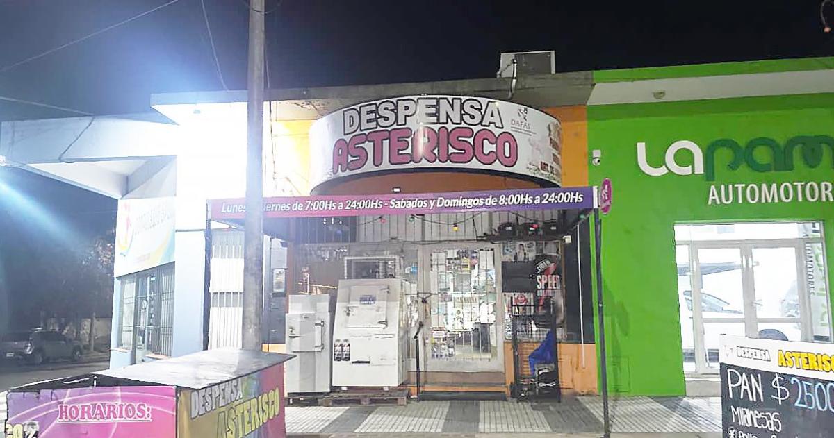 La despensa donde estuvieron la víctima y los asaltantes