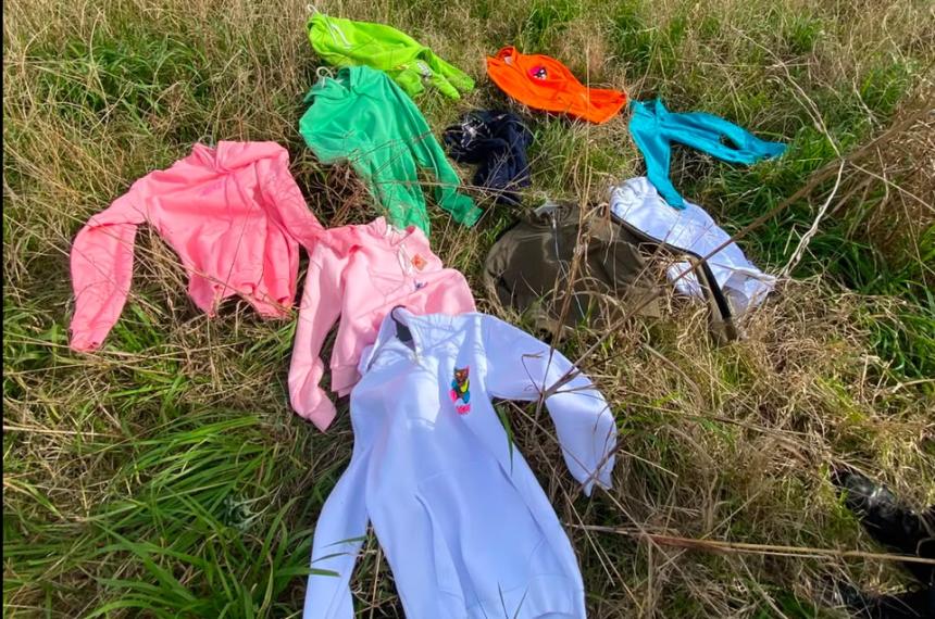 Las prendas de vestir secuestradas por la Seccional Segunda