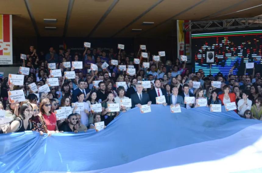 Una de las actividades en defensa de la Universidad P�blica que se hizo en los �ltimos años