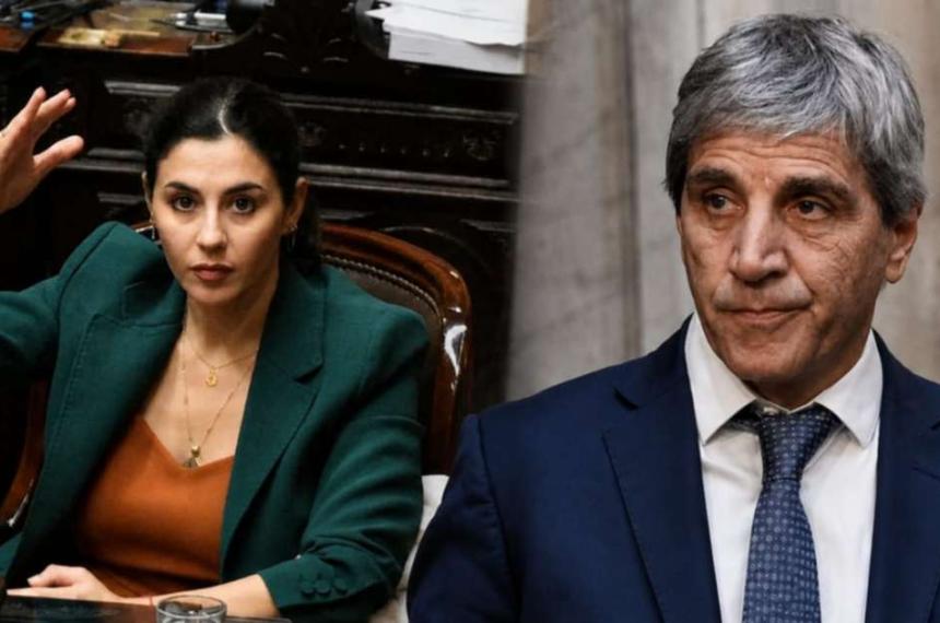 La diputada nacional Marcela Pagano denunció penalmente al ministro de Economía Luis Caputo y al presidente del Banco Central Santiago Bausili
