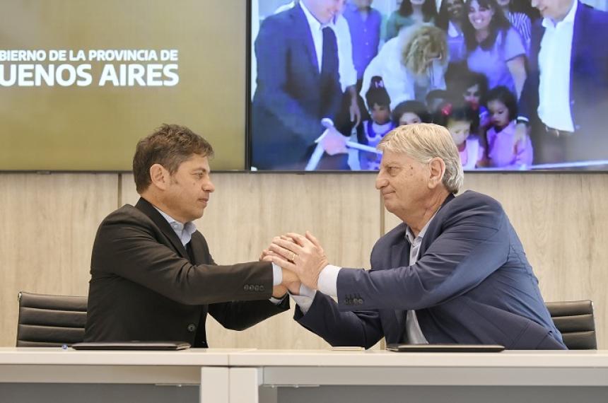 Los gobernadores Axel Kicillof y Sergio Ziliotto
