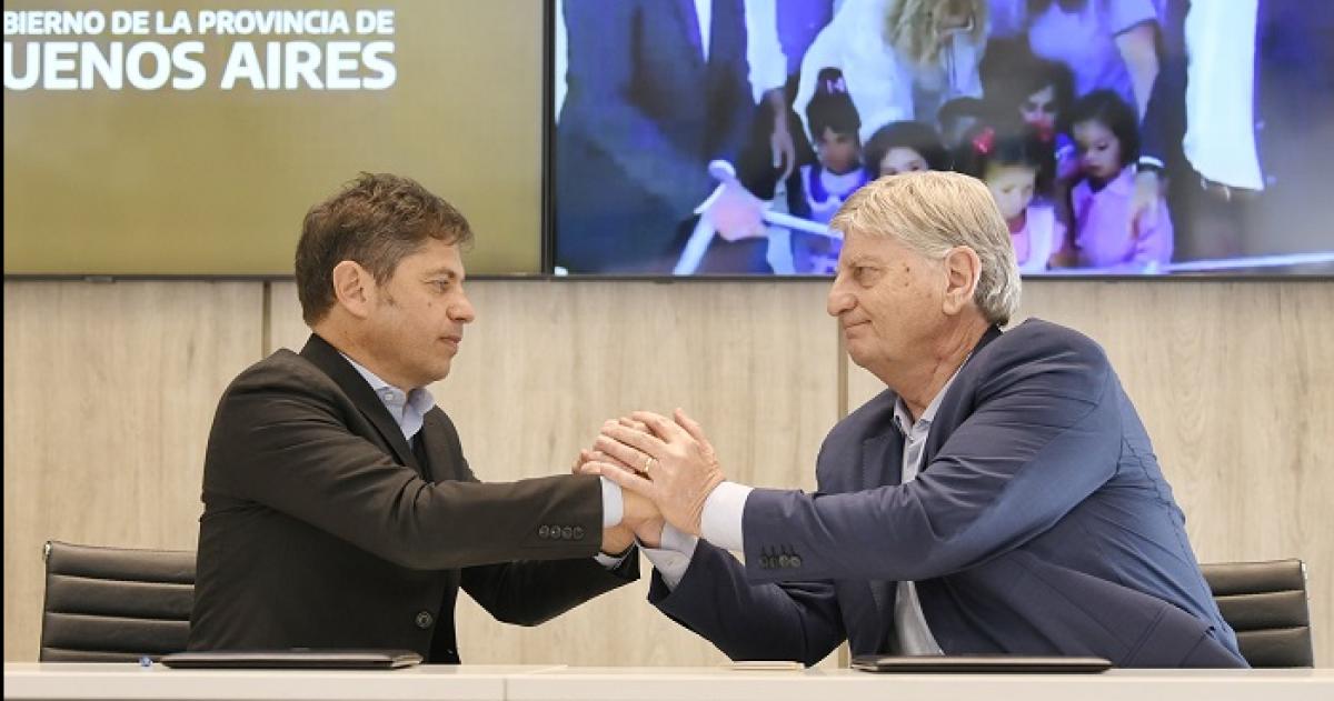 Los gobernadores Axel Kicillof y Sergio Ziliotto