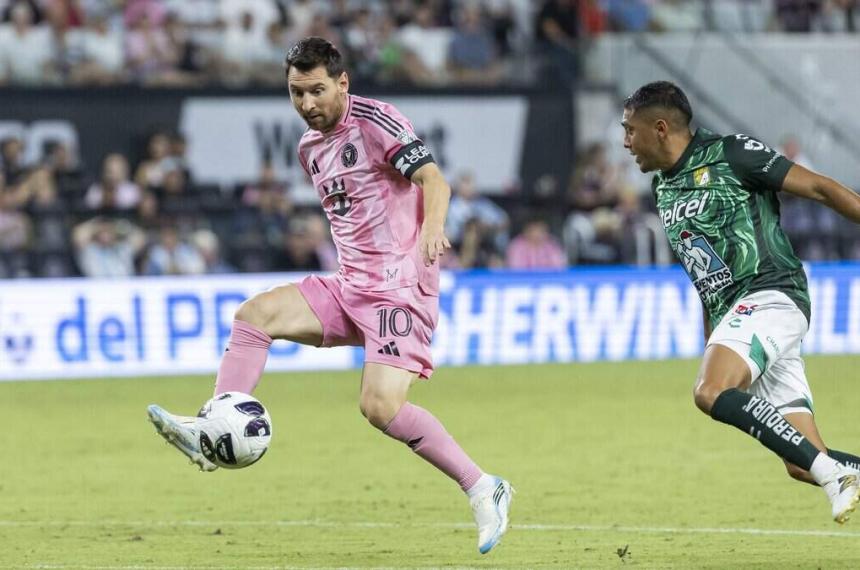 Leo volvió a jugar en Inter Miami