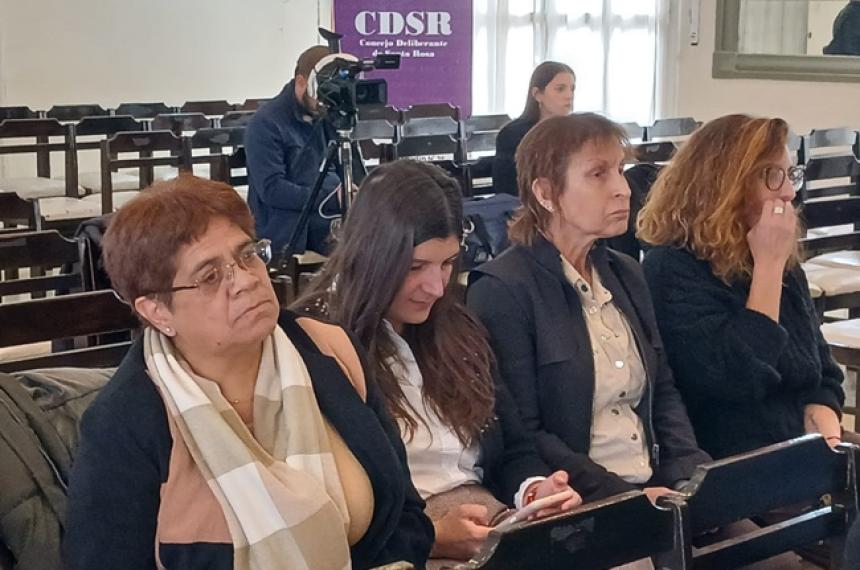 Silvia Bongiovanni (de pelo corto) fue designada presidenta del Cuerpo de Relatores