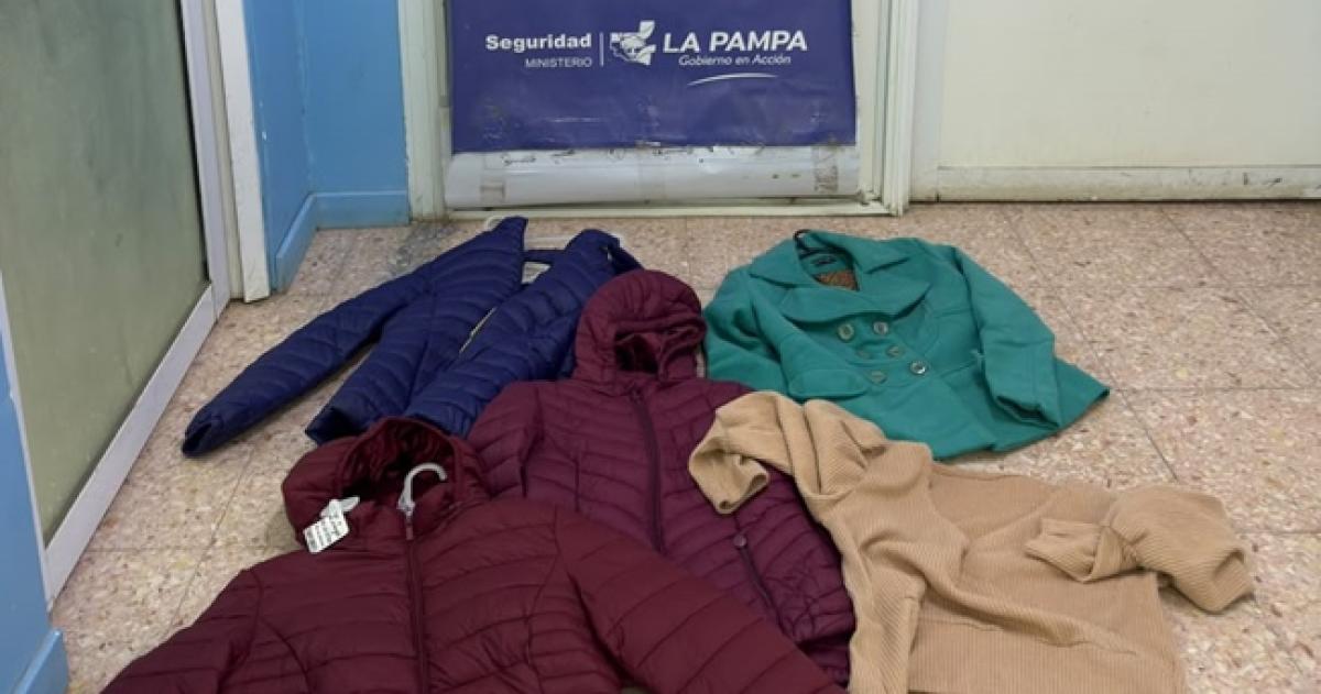 Las prendas fueron reconocidas por la dueña del local