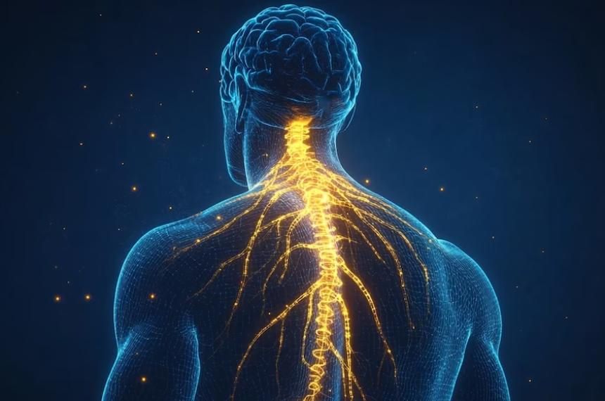 El nervio vago conecta el cerebro con órganos internos y regula funciones como la respiración la digestión y la respuesta inmune