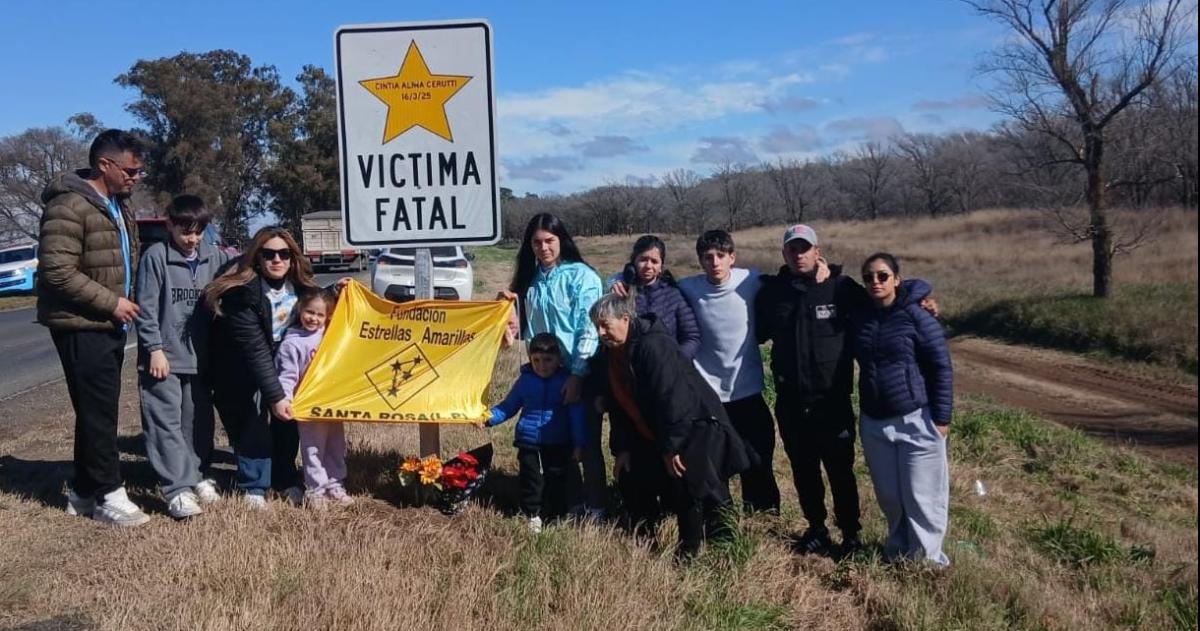 La Fundación Estrellas Amarillas colocó dos nuevas señalizaciones en la Ruta Nacional 5