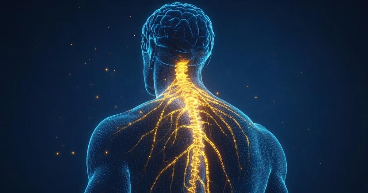 El nervio vago conecta el cerebro con órganos internos y regula funciones como la respiración la digestión y la respuesta inmune