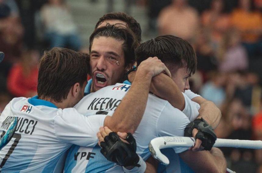 La celebración argentina en el estreno mundialista
