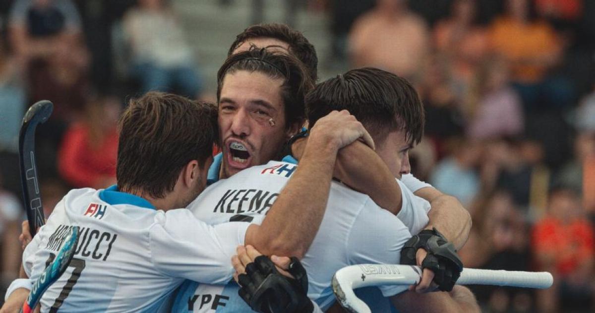 La celebración argentina en el estreno mundialista