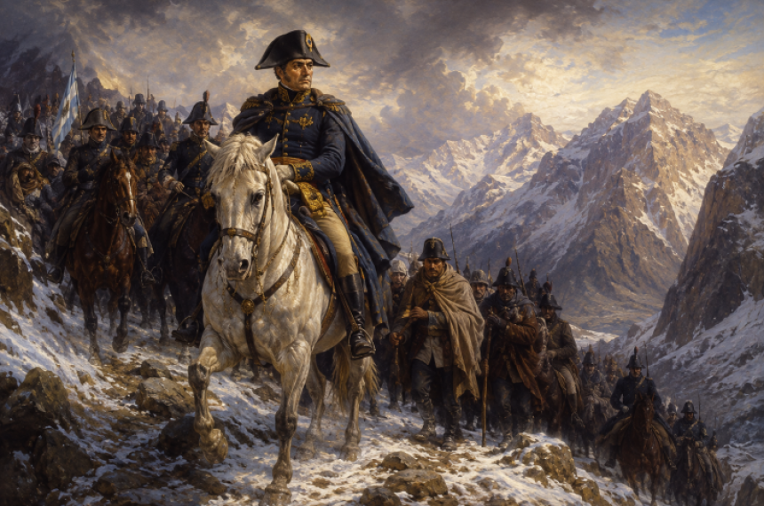 an Martín lideró el Regimiento de Granaderos a Caballo que luchó por la independencia