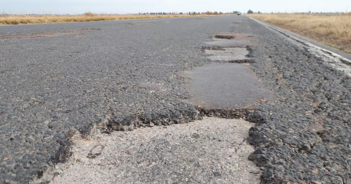 En La Pampa casi el 60-en-porciento- de las rutas nacionales est� en estado crítico