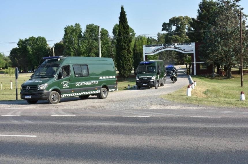 Los integrantes del Destacamento de Gendarmería en Acha expresaron su descontento