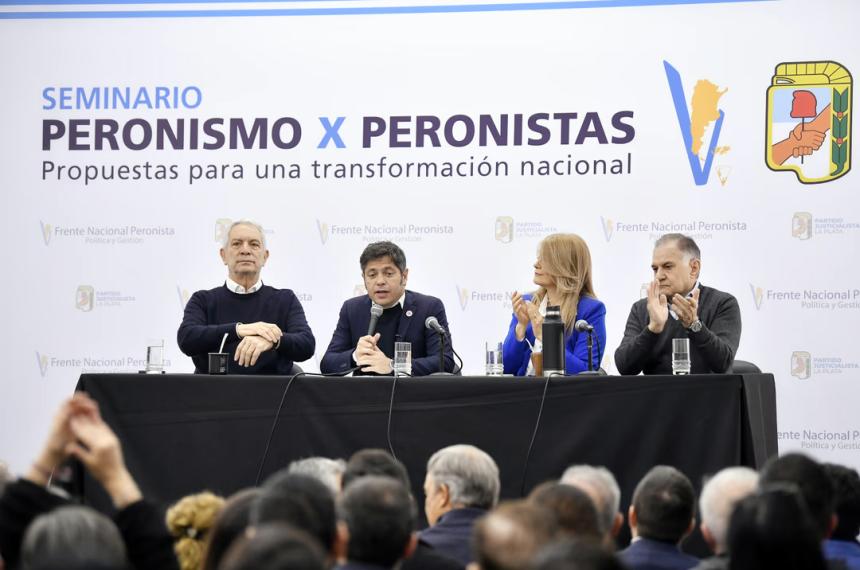 Kicillof abrió el seminario Peronismo x Peronistas con críticas a Milei en La Plata