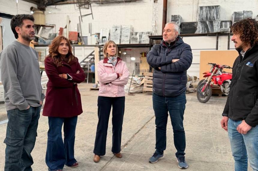 Marín estuvo acompañado por la diputada nacional Varinia Marín y los diputados provinciales León Nicanoff y Marcela P�ez