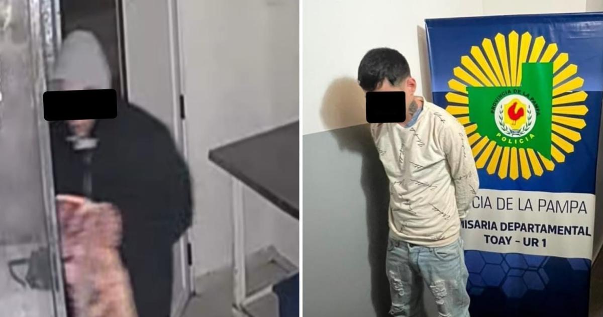 La Policía lo identificó a través de los registros fílmicos y lo atrapó mientras caminaba por la zona urbana