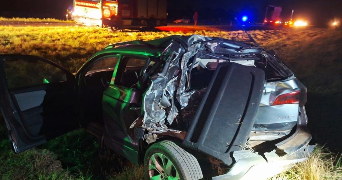 Ocurrió este s�bado por la noche sobre la Ruta Nacional 5 a la altura del acceso a la localidad