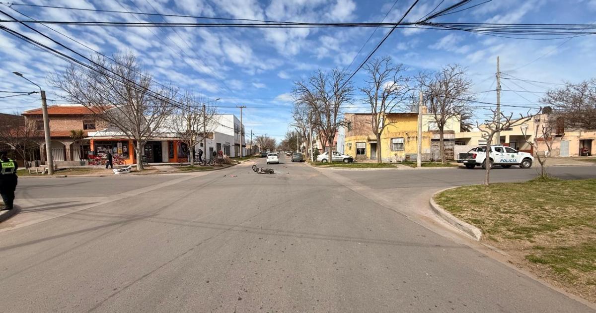 El conductor del rodado menor debió ser trasladado al Hospital René Favaloro