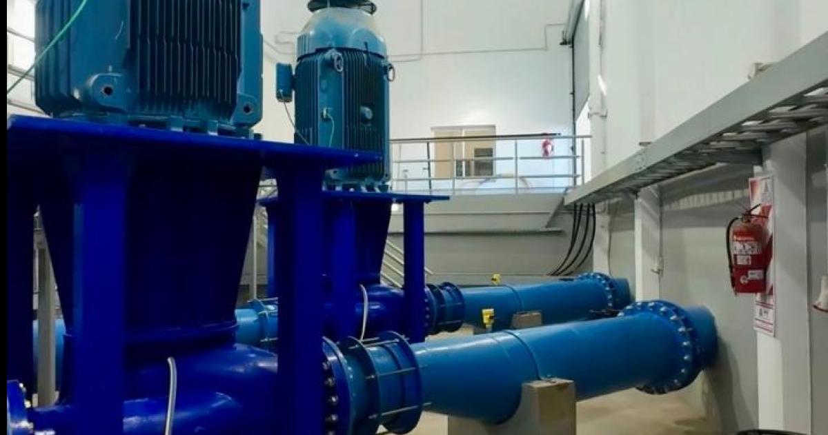 La nueva estación comenzó a bombear durante la jornada del s�bado