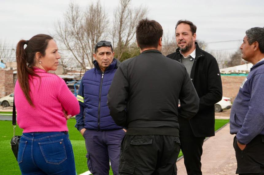 Coordinan la inauguracioacuten de obras en Villa Parque 