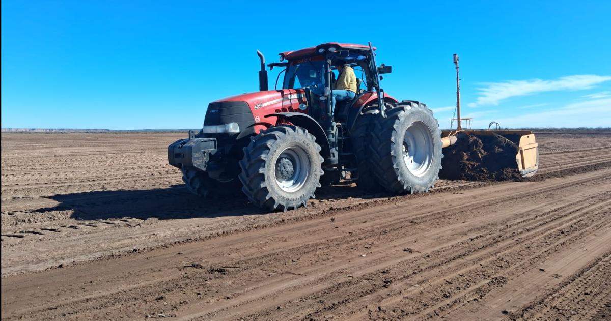 Se trabaja en la preparación de los terrenos
